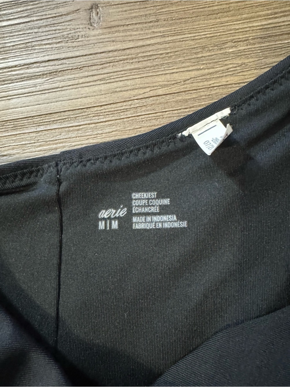 aerie Black V-Neck Halter Bikini Small Top Medium Bottom - Picture 7 of 7